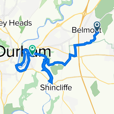 17 Brookdale, Durham to 37 Old Elvet, Durham