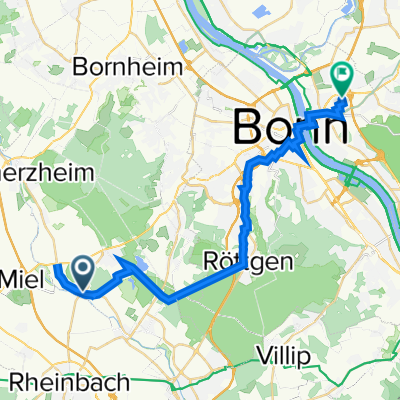 Hauptstraße 194–194a, Swisttal nach Helene-Weber-Straße 1–19, Bonn