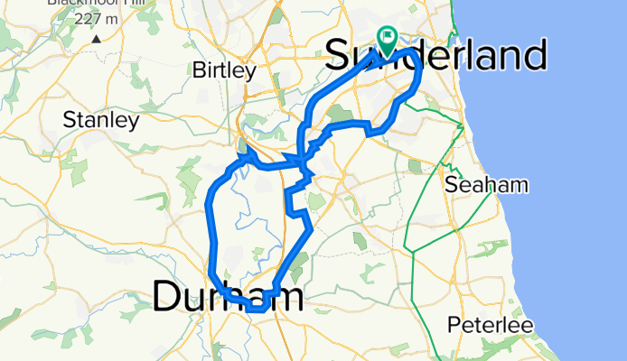 Sunderland to Durham City via Chester-le-Street return via Belmont- LEAMSIDE- Herringtons.