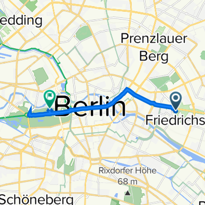 Route von Hildegard-Jadamowitz-Straße, Berlin