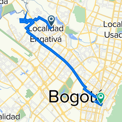 De Calle 87 95g-43, Bogotá a Carrera 9 61-65, Bogotá