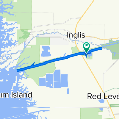 10201 N Suncoast Blvd, Crystal River to 10201 N Suncoast Blvd, Crystal River