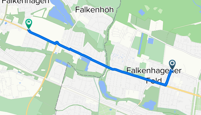 Frankenwaldstraße 30, Berlin nach Spandauer Straße 17–19, Falkensee