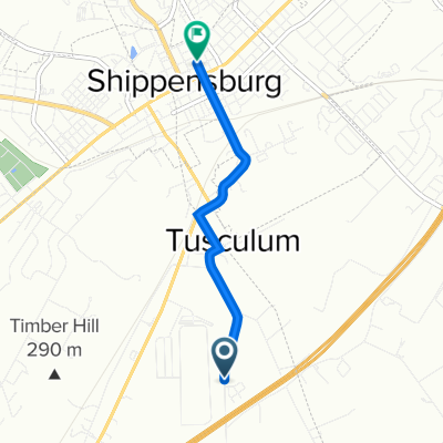 515 Mainsville Rd, Shippensburg to 28 N Penn St, Shippensburg