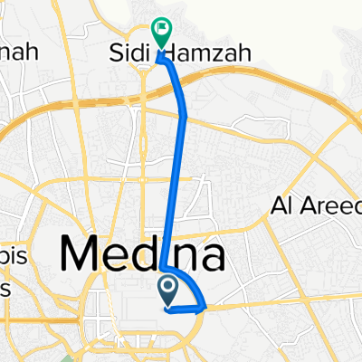 King Faisal Road 3380, Medina to دوار سيد الشهداء 6801, Medina