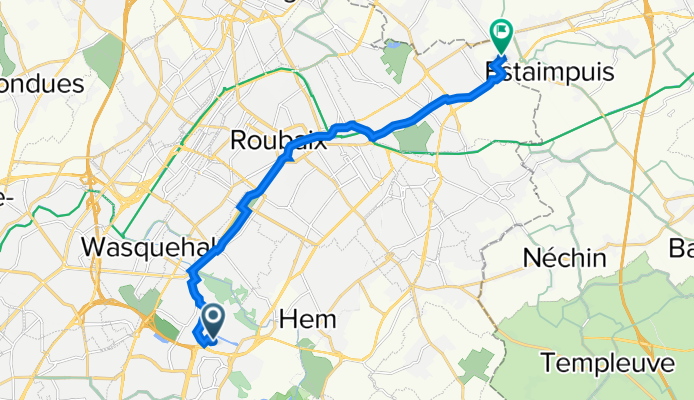 200bis Rue de la Recherche, Villeneuve-d'Ascq à 976 Rue du Gauquier, Wattrelos