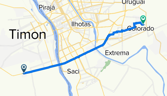 De Rodovia Presidente Dutra 5871 a Rua Rosália Alves da Silva 17