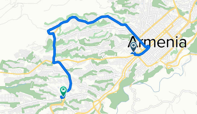 De Carrera 21 2616, Armenia a Calle 50 31-20, Armenia