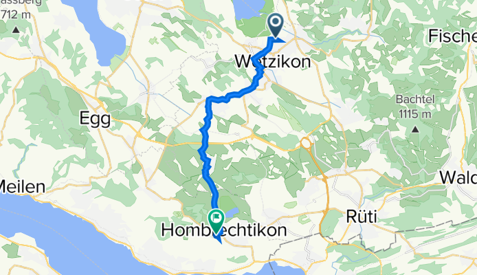 Motorenstrasse 36, Wetzikon ZH nach Lüeholzstrasse 2E, Hombrechtikon