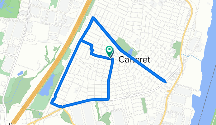 75 Hickory St, Carteret to 80 Hickory St, Carteret