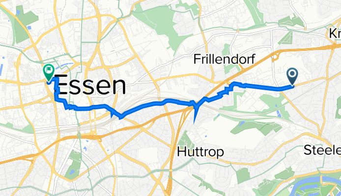 Am Zehnthof 179, Essen nach Limbecker Platz 1A, Essen