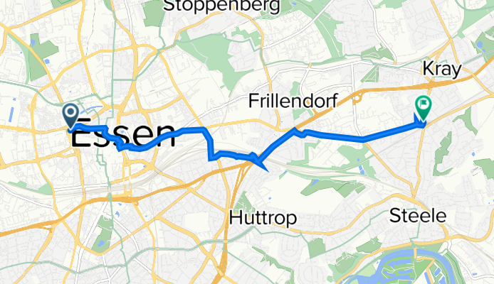 Berliner Platz, Essen nach Krayer Straße 140, Essen