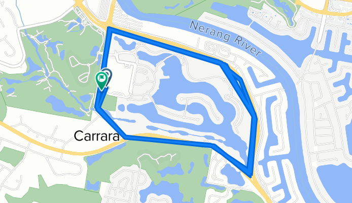 Route to Emmanuel College Dr, Carrara