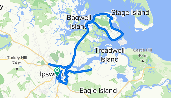 Bicycle ride from the Ipswich Visitor Center