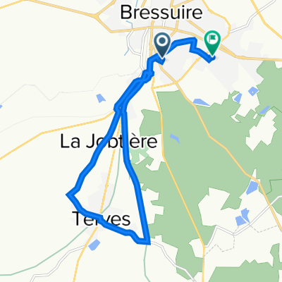 De Rue du Général Leclerc 34, Bressuire à Allee du Vieux Lavoir 26, Bressuire