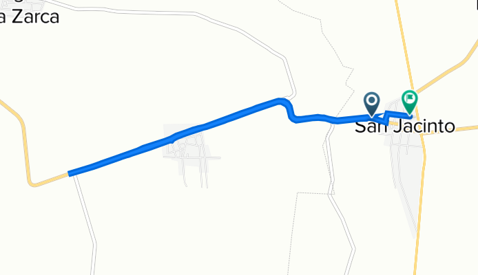 Carretera Aguascalientes-San Jacinto, Rincón de Romos a Calle José María Pino Suárez 208, San Jacinto