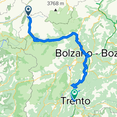 Via Paese Vecchio 13, Resia to Lung'adige Braille Luigi 6, Trento