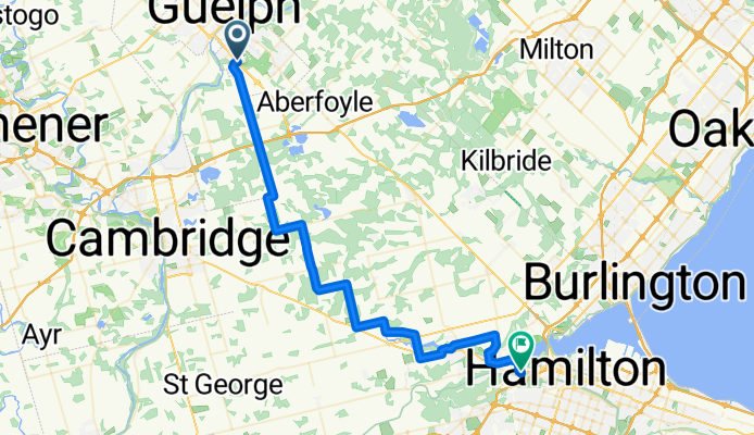 Guelph to Hamilton