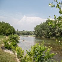 Piazzola SB Bassano sentiero Brenta sx e dx