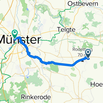 Boschweg 13, Everswinkel nach Schlossplatz 5, Münster