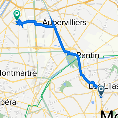 13 Rue Évariste Galois, Paris à 35 Rue des Renouillères, Saint-Denis