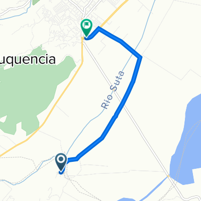 De Carretera Palacio, Tausavita a Via Principal Ubate, Ubaté