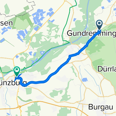 Hauptstraße 57, Gundremmingen nach Lindenallee 2, Günzburg