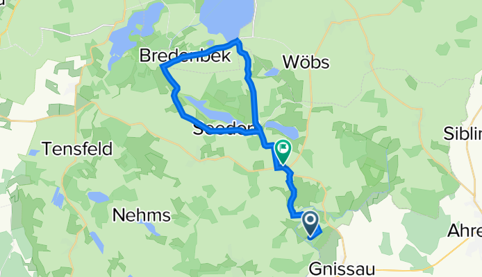 Travenort 20, Travenhorst nach Kurfürstendamm 2C, Seedorf