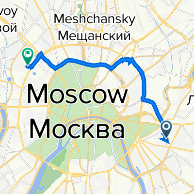 От Большая Андроньевская улица 17, Москва до Садовая-Кудринская улица 23 строение 4, Москва