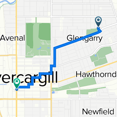 Ward Street 8C, Invercargill to Clyde Street 40, Invercargill