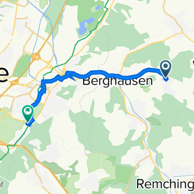 Route von Wesostraße 131, Pfinztal