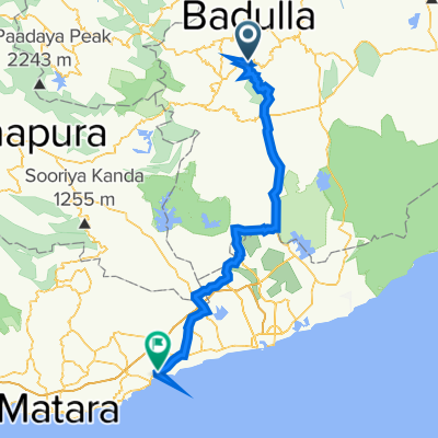 tangalle nonseRuta moderada en