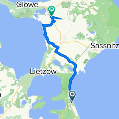 Nordstrand 402–407, Binz nach Heidbergstraße 1, Glowe