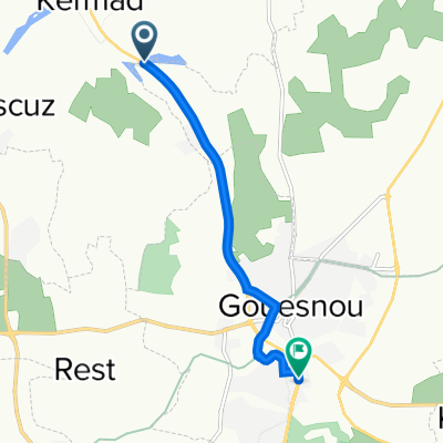 D13, Plabennec à 3–7 Rue de Kérargalet, Gouesnou