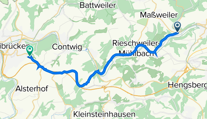 L477, Maßweiler nach Am Funkturm 2, Zweibrücken