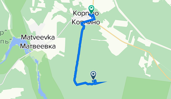 Маршрут в Неизвестная дорога, Копнино