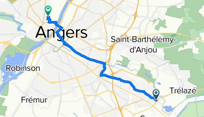 2–4 Rue Daniel Rouger, Trélazé à 10 Rue du Figuier, Angers