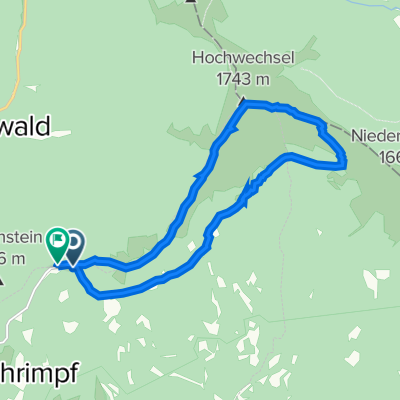 Hochwechselweg, Waldbach-Mönichwald nach Hochwechselweg 46, Rettenegg