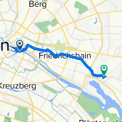 Märkisches Ufer 40–44, Berlin nach Stadthausstraße 5, Berlin