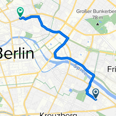 Pücklerstraße 17–21, Berlin nach Torstraße 191A, Berlin
