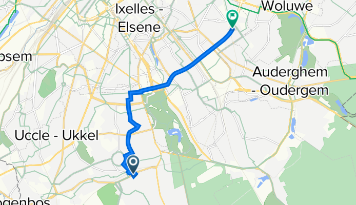 Chaussée de Saint-Job 763, Uccle to Boulevard Louis Schmidt 93–109, Etterbeek