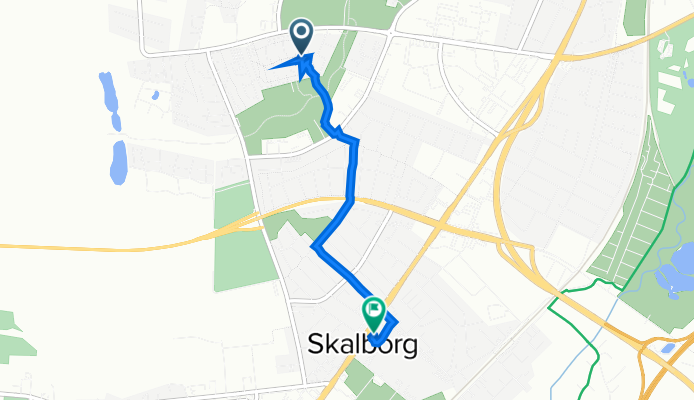 Skelagervej 131, Aalborg to Bisgårdsvej 8, Aalborg
