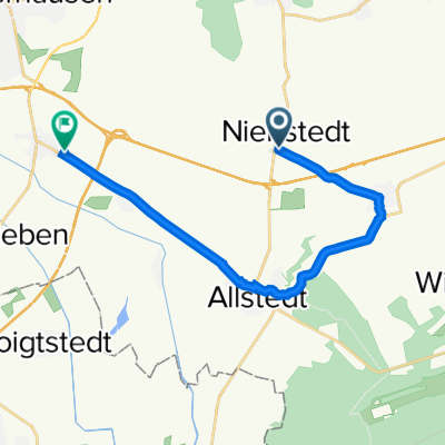 Route nach Allstedter Straße 71, Sangerhausen