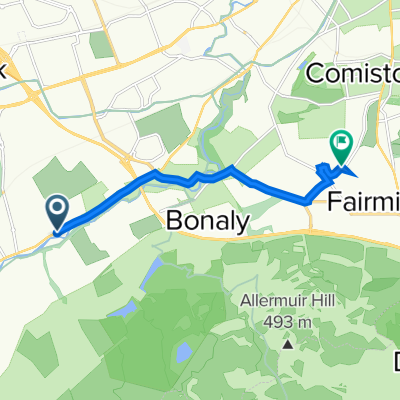 57 Lanark Road W, Currie to 20D Oxgangs Ave, Edinburgh