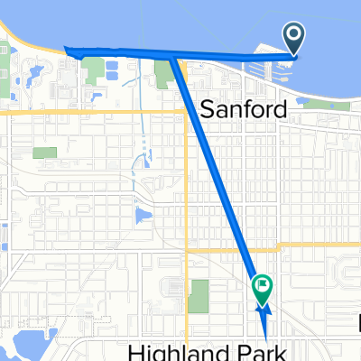 North Palmetto Avenue 542, Sanford to East 18th Street 214, Sanford
