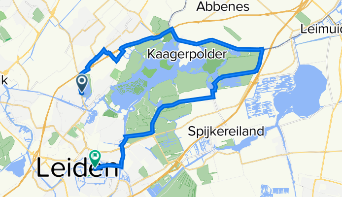 Klinkenbergerpad, Oegstgeest nach Oude Rijn 62–130, Leiden