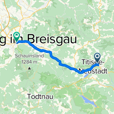 Im Schotten 20, Titisee-Neustadt nach Basler Straße 34, Freiburg im Breisgau