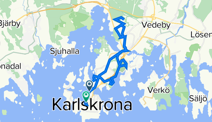 Blekingegatan 7–11, Karlskrona to Borgmästarekajen 10, Karlskrona