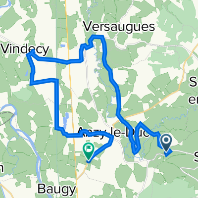 De Le Chardon Blanc, Sarry à Le Curtignot, Anzy-le-Duc