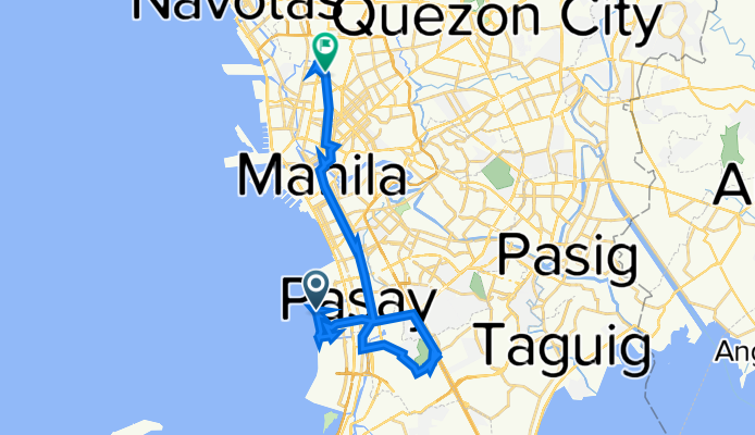Seaside Boulevard, Pasay to JXJJ+4X8, Manila